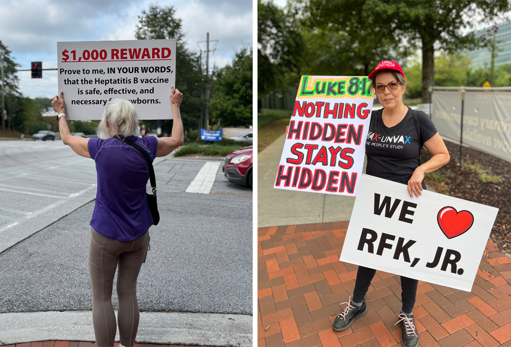 Anti-Vax Activists Staged a Rally Exactly Where an Anti-Vax Gunman Killed an Officer Last Month