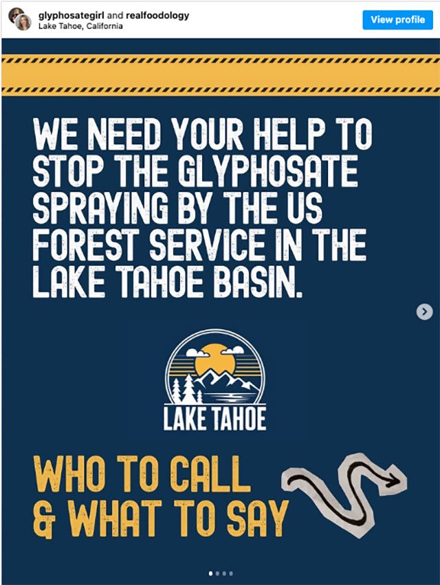 Locals Didn’t Think Roundup Was Being Sprayed Near Lake Tahoe. So I Went to Find Out.