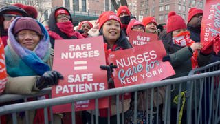NYC Nurses' Strike Enters 10th Day; Mayor Mamdani & Sen. Sanders Join Picket Line