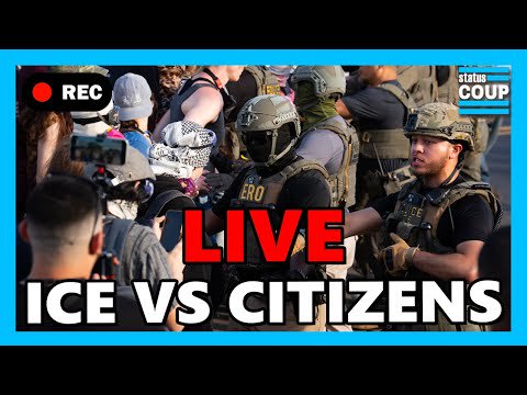 🚨BREAKING: ICE ATTACKS Protesters, Pushes Into Oncoming MEGA TRUCKS