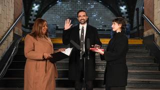 Mamdani Takes Oath at Abandoned NYC Subway Station to Highlight Plan to Improve Public Transit