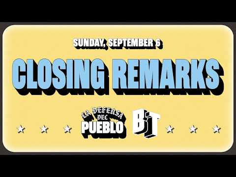 Closing Remarks  | La Defensa del Pueblo Summit