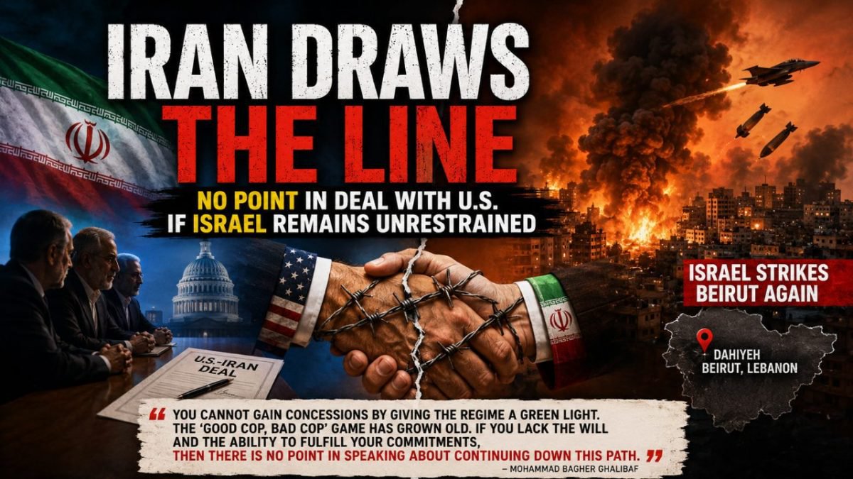 Iran: ‘No Point’ In Deal With US If Israel Remains Unrestrained