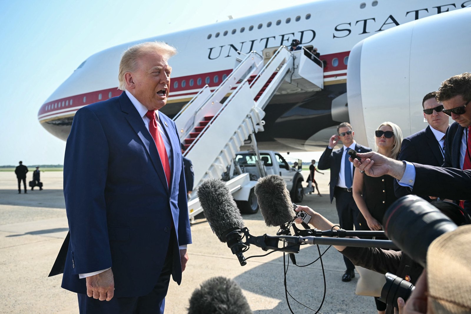 Trump threatens Iran’s bridges and power plants over Hormuz; U.S. and Saudi agree to nuclear deal; RSF drone kills 21 in North Darfur