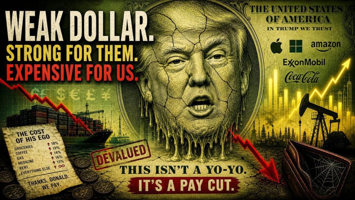 The Hidden Tax: How a Falling Dollar Is Quietly Draining Working Americans While Corporations Cash In