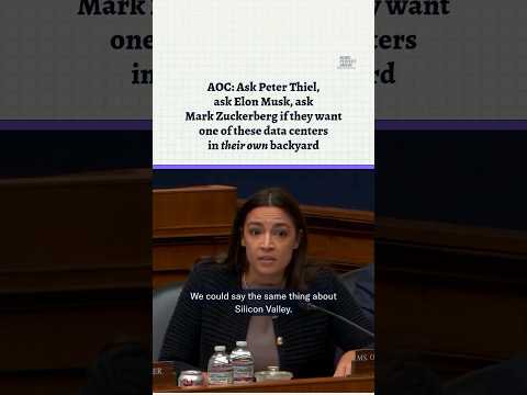 AOC: Do Peter Thiel, Elon Musk, and Mark Zuckerberg want a data center in their backyard?