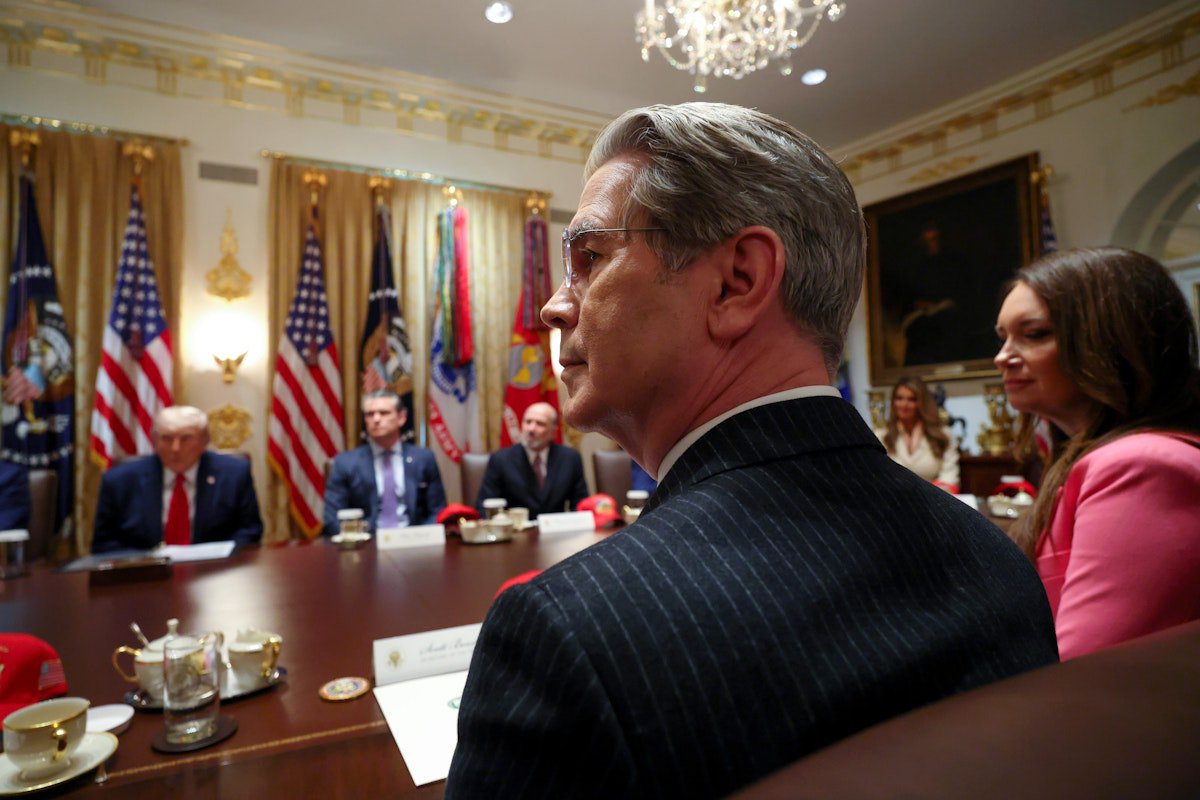 Photo Exposes Treasury Secretary’s Desperation to Keep Trump Calm