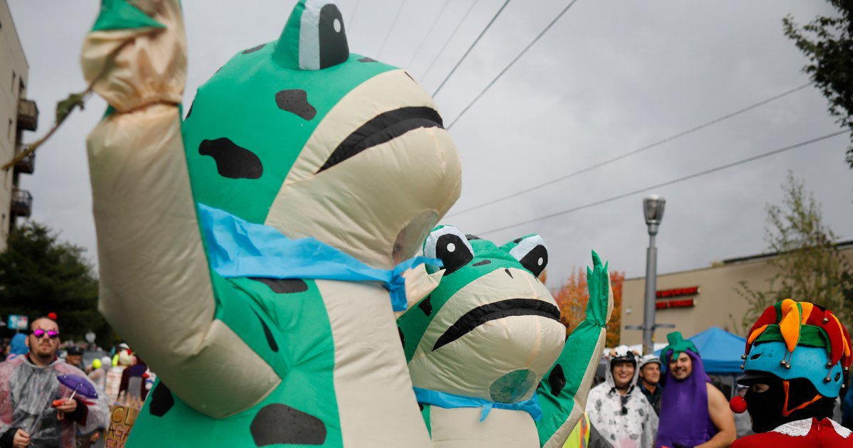 Portland’s Inflatable Costumes Deflate Trump’s Narrative