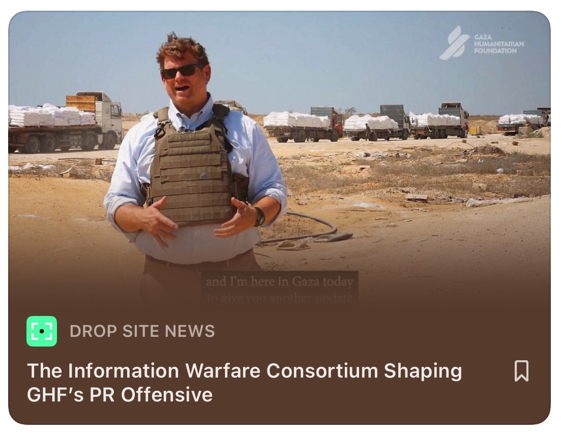 The Information Warfare Consortium Shaping GHF’s PR Offensive