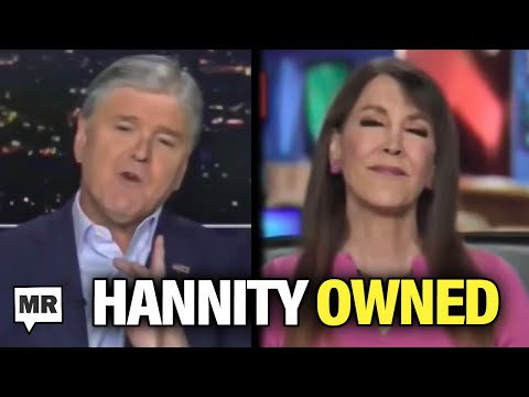 Hannity PANICS After Lib Brings Up Epstein
