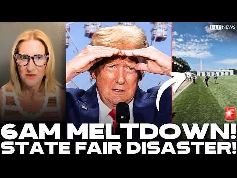 IHIP News: 🚨 Trump Has 6 AM MELTDOWN Over EMPTY State Fair! His WH is in TOTAL FREEFALL!