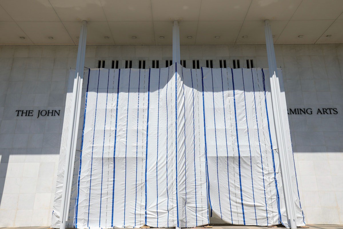 Judge Demands Answers From Trump on Giant Tarp at Kennedy Center
