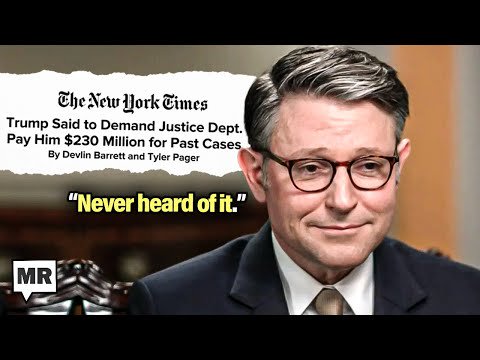 Mike Johnson Ignores Trump's $230 Million DOJ Shakedown