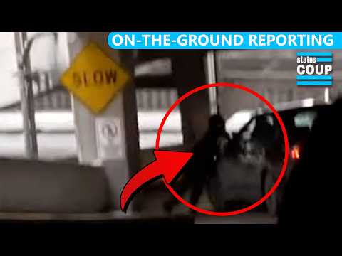 BREAKING: Pro-ICE Right Winger HITS Someone With Car, DRIVES AWAY