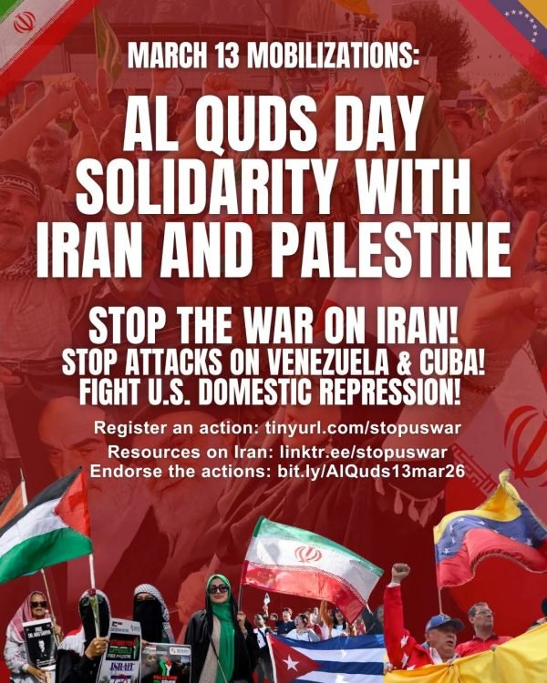 Solidarity With Iran And Palestine: All Out On March 13