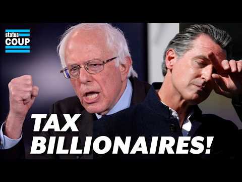 Bernie Rallies THOUSANDS for California Billionaires Tax, Gov. Newsom Fighting to Kill It