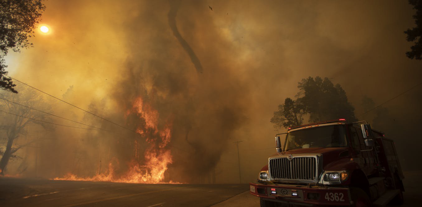 Wildfires can generate tornadoes, lightning and other extreme weather, sometimes miles from the flames