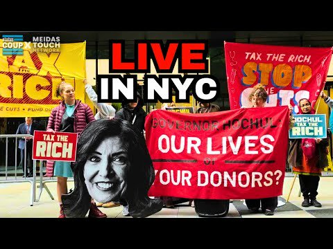 LIVE TAX THE RICH Protest Outside NY Gov’s Office