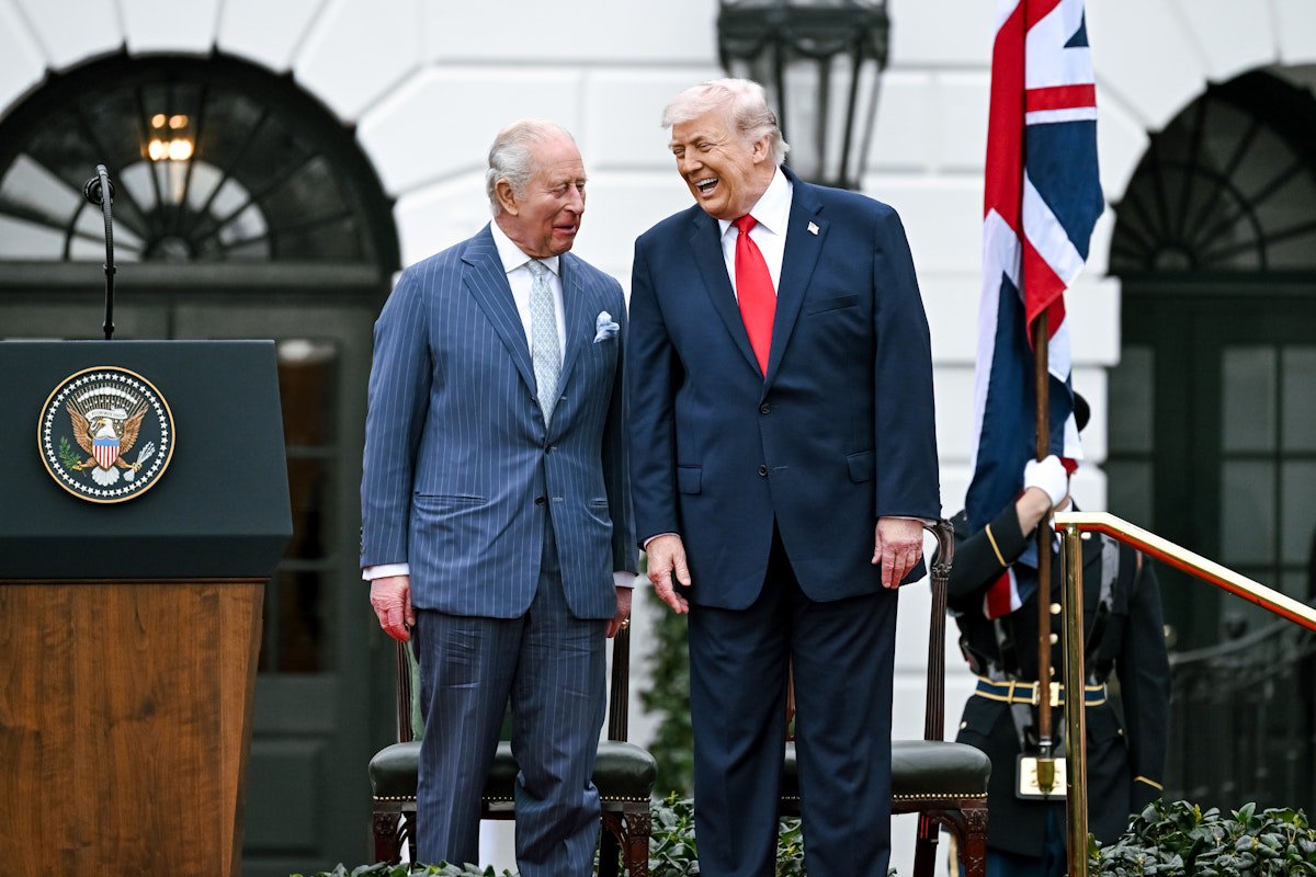 Trump Declares Himself King in Cringe Photo With King Charles