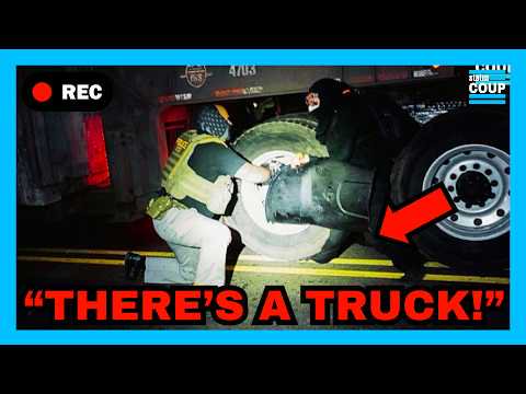 ICE CRUSHES Protester’s Leg After Pushing Into MEGA TRUCK