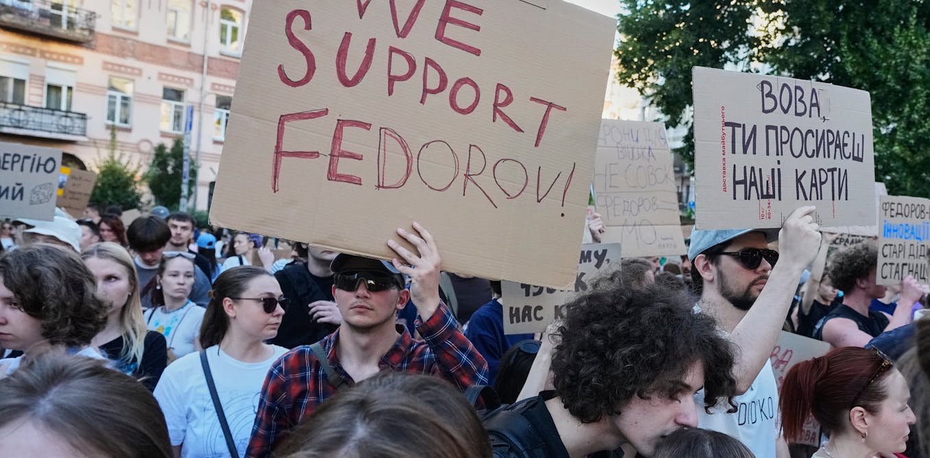 Amid grinding war, protesting Ukrainians still want their voices and values heard at home