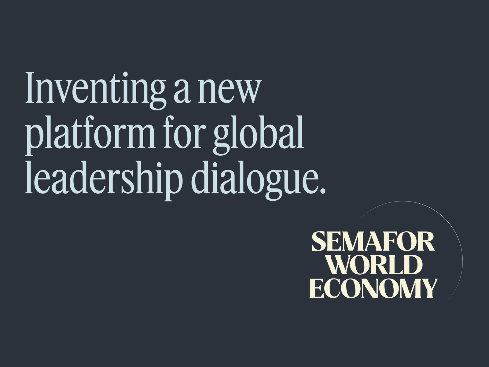 Global leaders & CEOs join leadership of Semafor World Economy 2026 annual convening