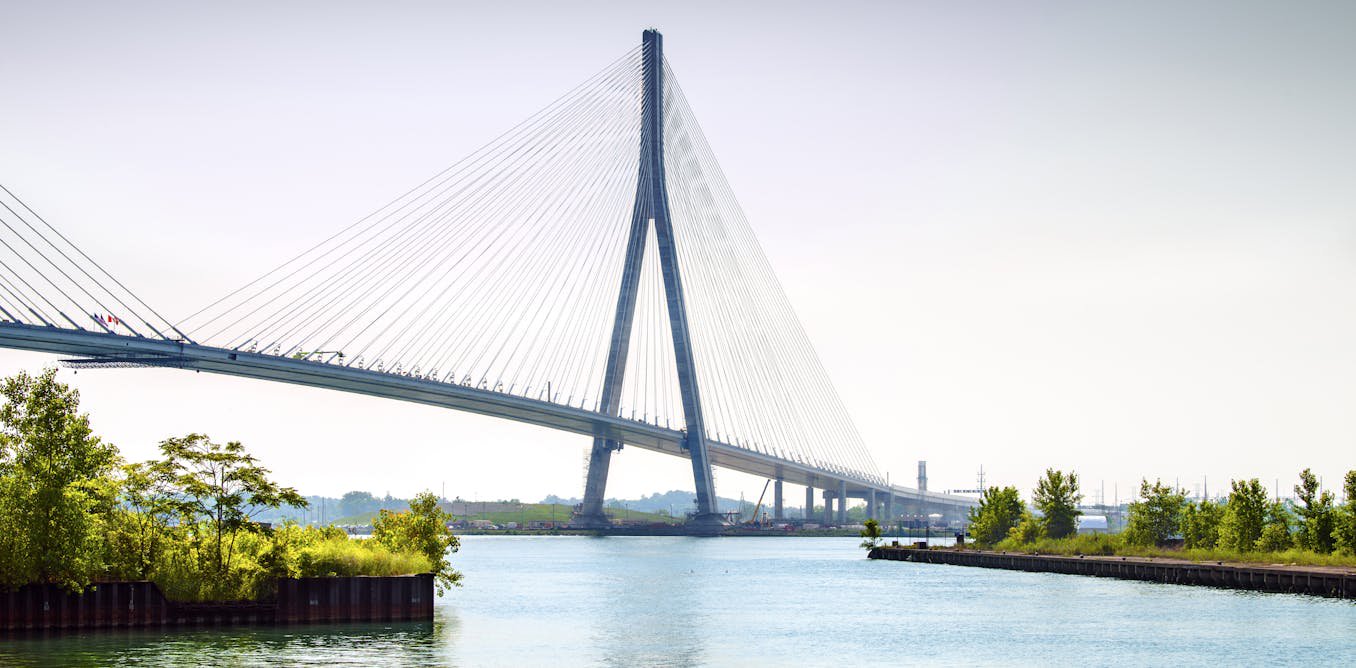 Detroit’s Gordie Howe bridge is poised to open as truck traffic between US-Canada slows – low-income residents are deciding whether to stay or go
