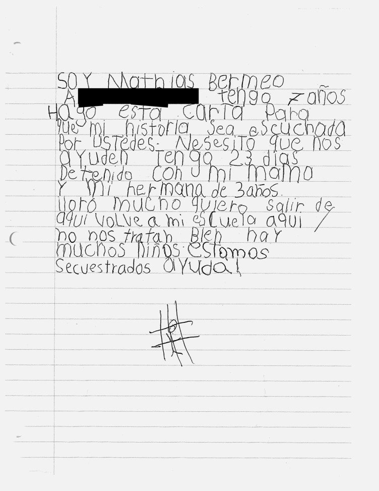 Arte confiscado, guardias escuchando: padres describen medidas para reprimir las historias de los niños en el centro de detención de Dilley