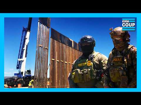 MASKED Agents OCCUPY Native American Land to Build Trump Border Wall