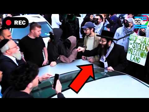 ALL HELL BREAKS LOOSE as Pro-Israel Jews Clash With Pro-Palestinian Protesters