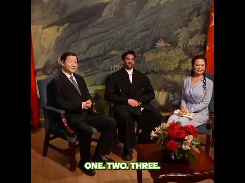 meeting Xi at the Beijing wax museum