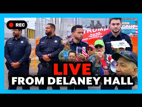 BREAKING: LIVE COPS CLASH With ICE Protesters as SMALL MAGA Army Arrives
