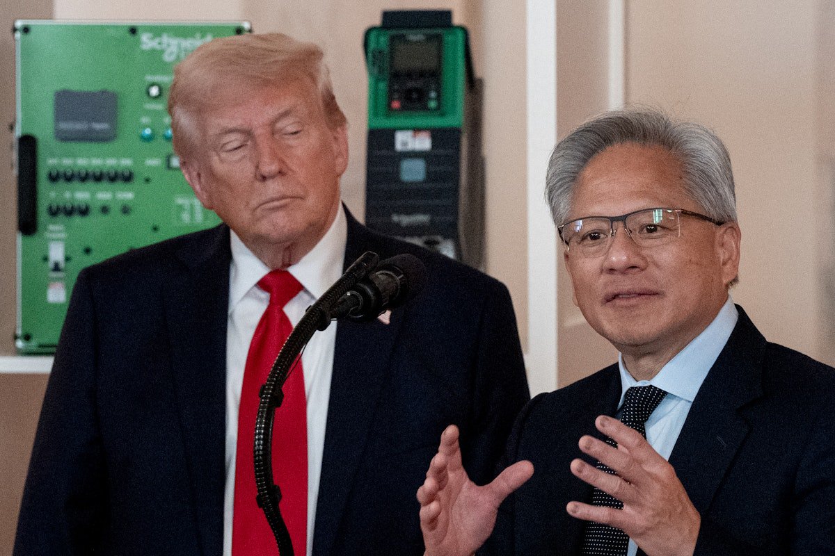 Trump’s New Best Bud Is Nvidia CEO Jensen Huang—for Now