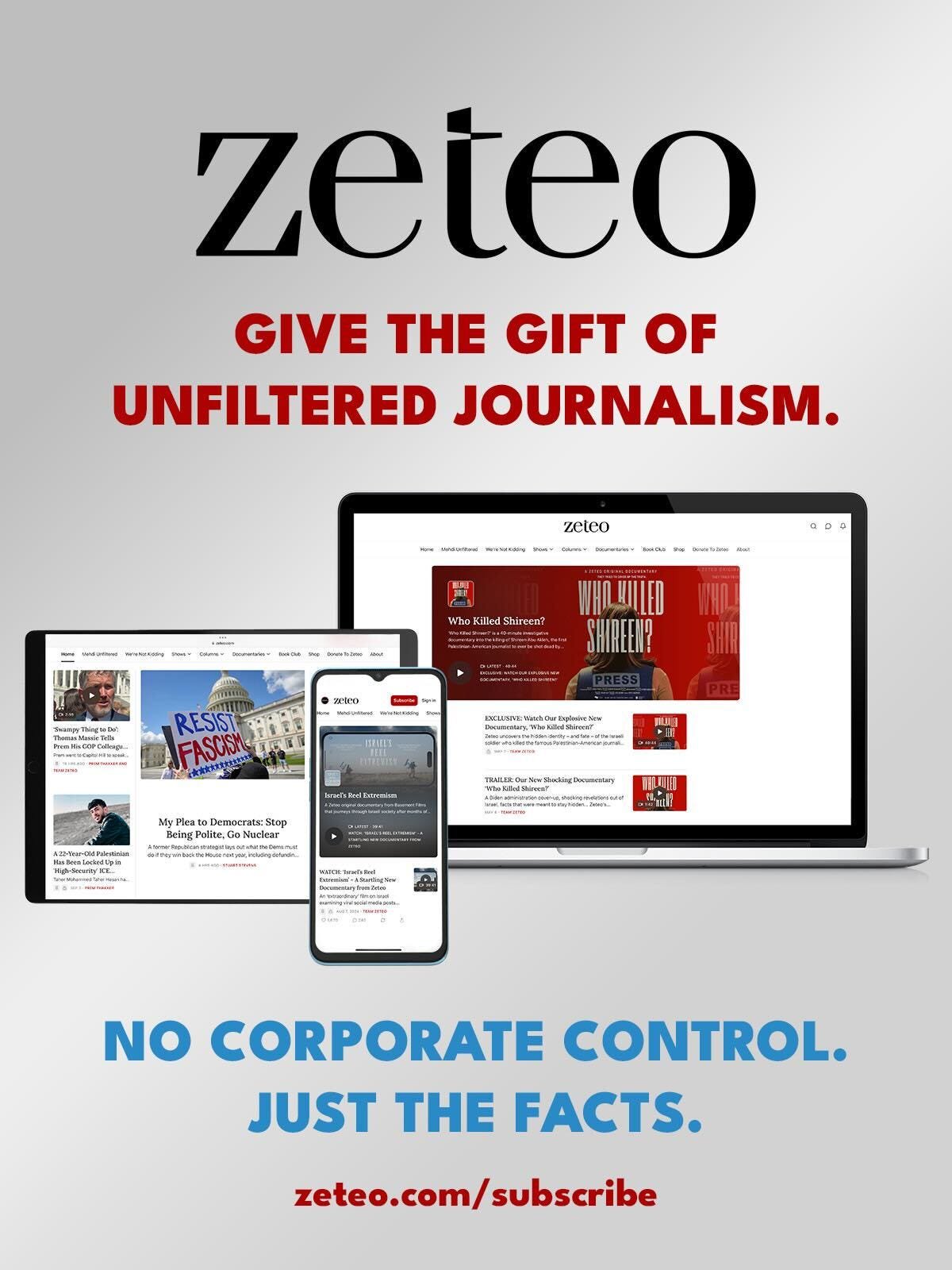 Give The Gift of Zeteo