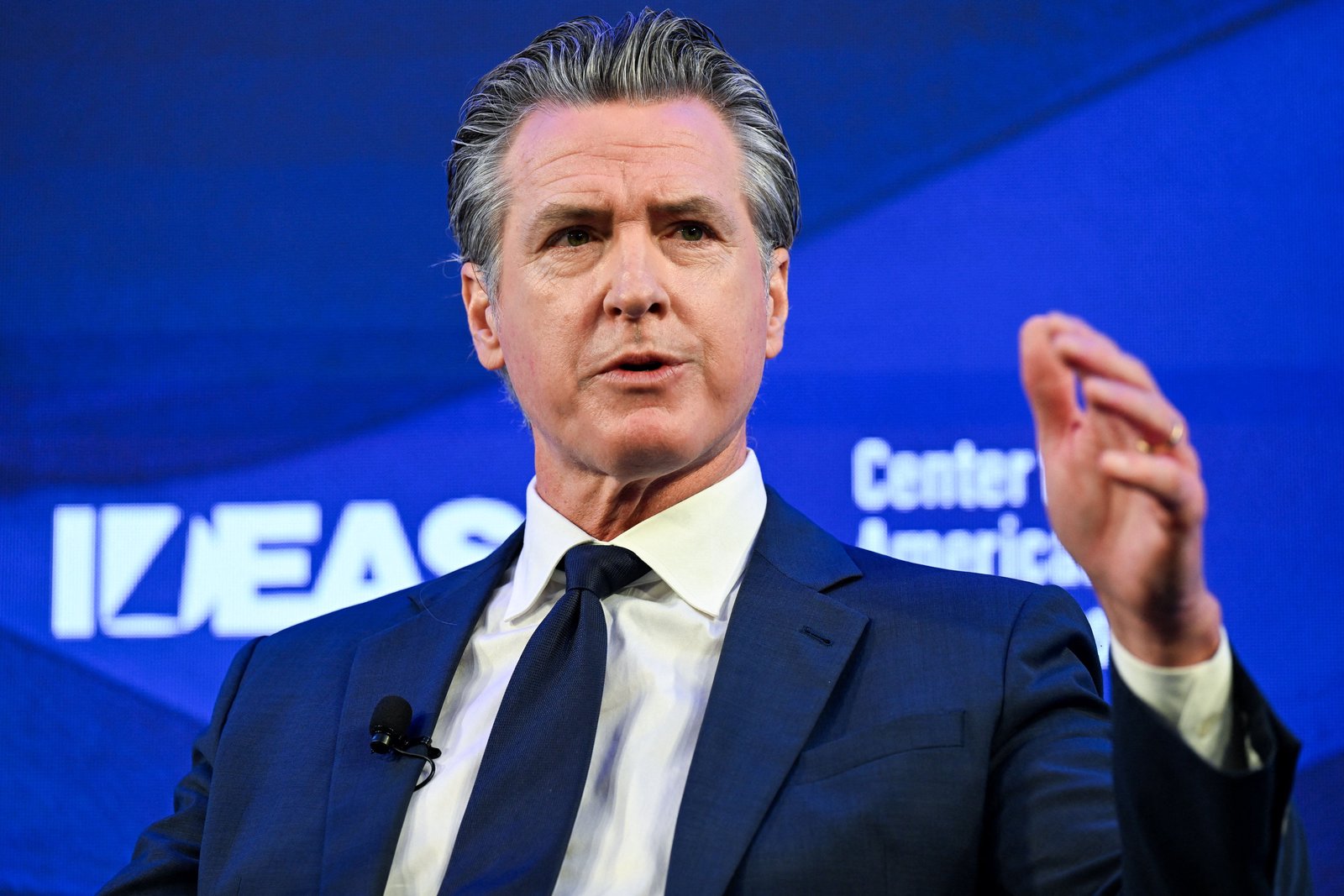 Gavin Newsom treads the line