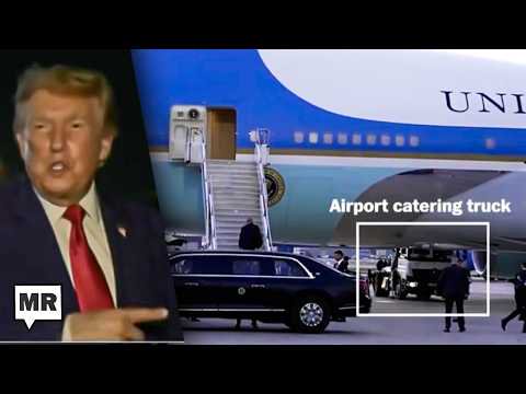Trump Hilariously Struggles To Explain His Secret Plane Switch