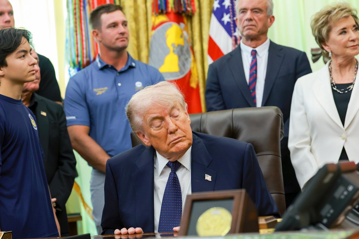 Trump, 79, Falls Asleep After Bragging to Kids About Iran War Plans