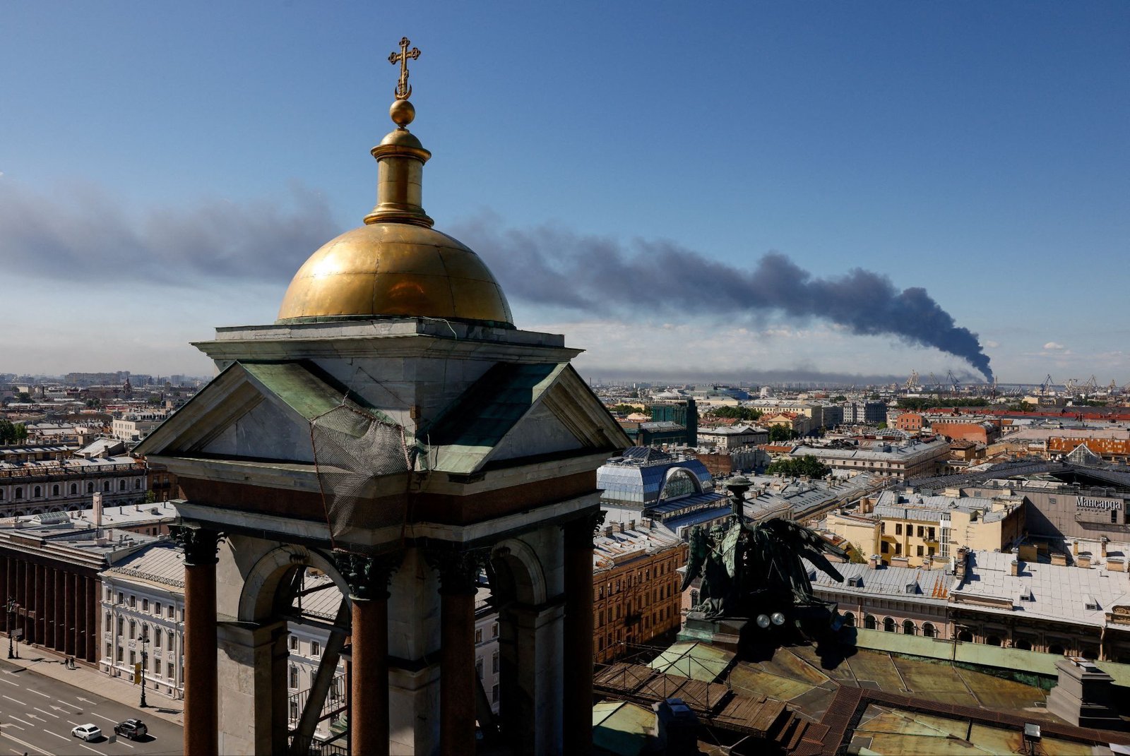 Ukraine drones hit near 'Putin’s Davos’