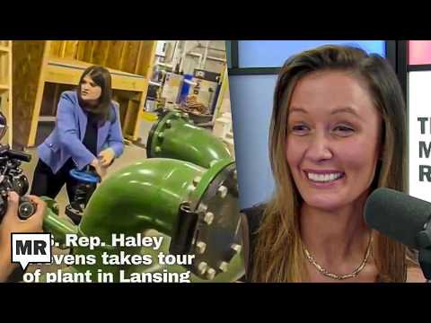 Haley Stevens Tours A Manufacturing Plant...