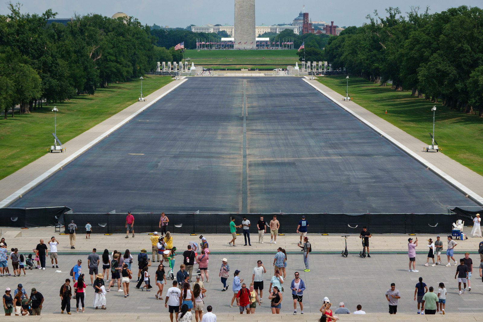 Trump Breaks With Reality on Reflecting Pool “Vandalism” Case