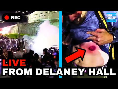 🚨BREAKING: COPS CLASH With ICE Protesters at Delaney Hall ICE Prison