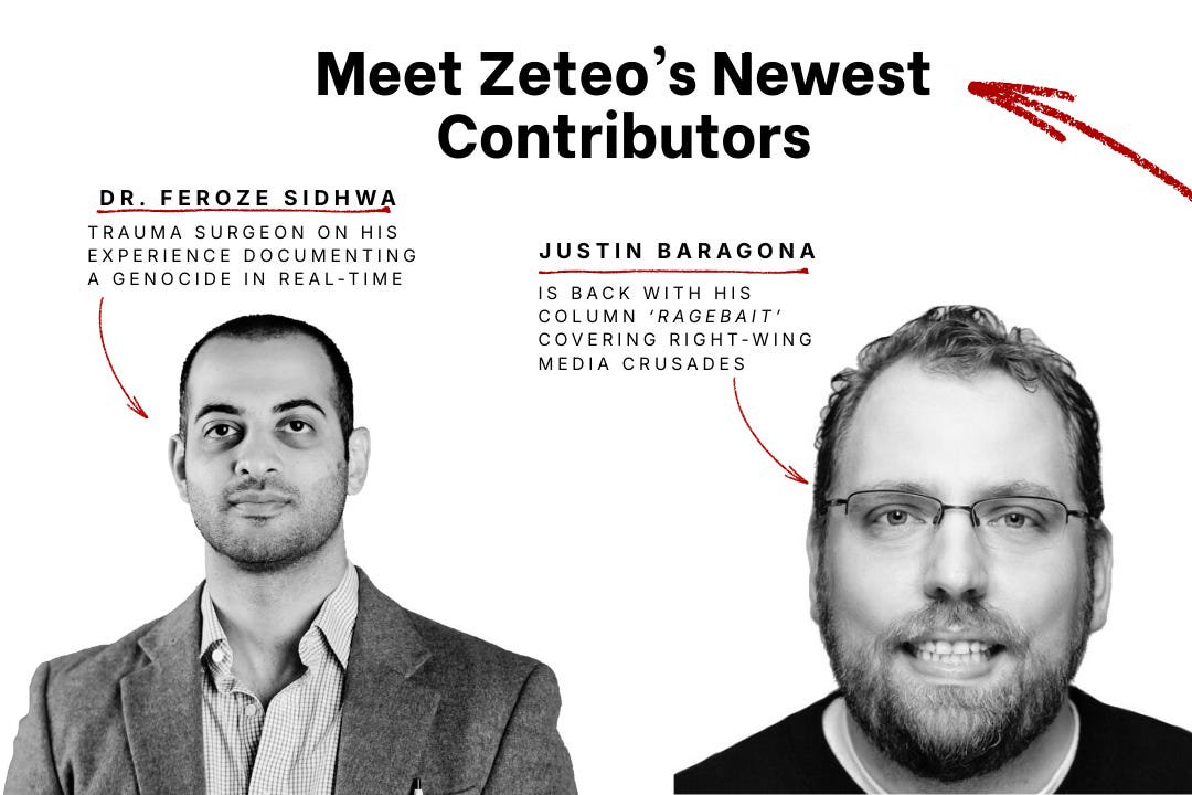 Did You Hear About Our Newest Contributors? Zeteo Is Expanding!