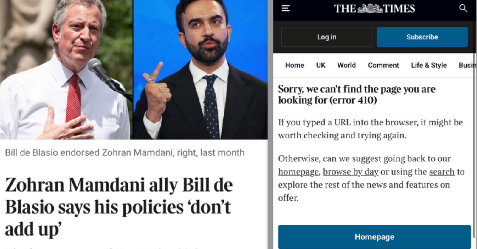 How a London newspaper botched a New York political story