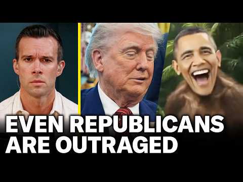 Even Republicans are OUTRAGED After Trump Posts Racist Video of Obamas