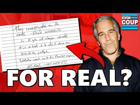 BREAKING: Epstein’s WILD “Suicide” Note Released