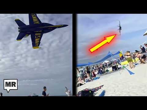 US Military Jet Recklessly Buzzes Civilian Crowd