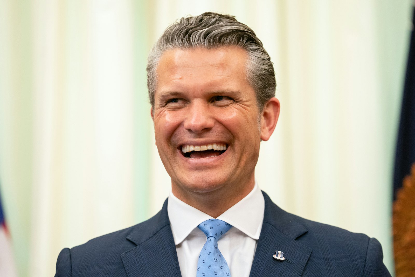 Watch Pete Hegseth Wipe Actual Snot in His Hair