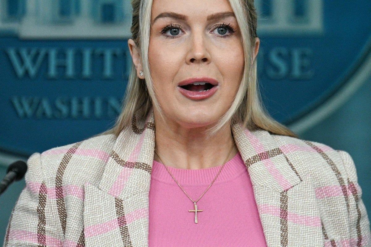 Trump Press Sec Goes Full Cult as New Leaks on War Humiliate Him Badly