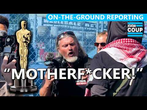 BIZARRE Oscars Showdown Between MAGA Against Pedos and Anti-War Protesters