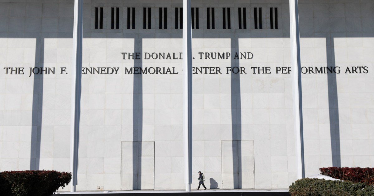 Snowflake Trump Can’t Take Kennedy Center Heat